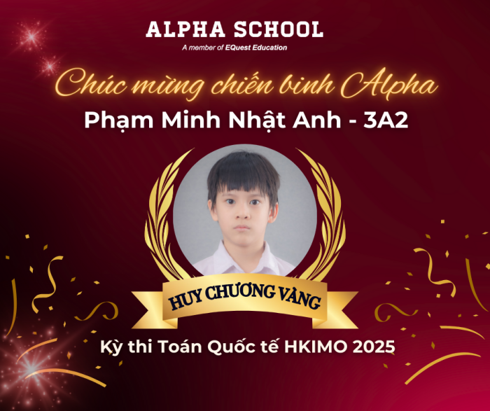 PHẠM MINH NHẬT ANH – NGỌN LỬA ĐAM MÊ TỎA SÁNG VỚI HUY CHƯƠNG VÀNG HKIMO 2025