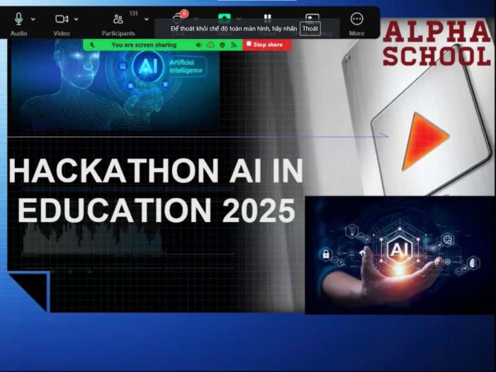 23 ĐỘI THI, GẦN 100 THÍ SINH LỌT VÀO VÒNG THI CẤP TRƯỜNG CUỘC THI HACKATHON AI IN EDUCATION 2025